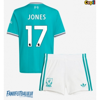 Liverpool Curtis Jones #17 Echipament de Fotbal Replică 2025-26 Copii Treilea (+ Șorturi)